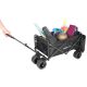 22. DELUXE FOLDABLE TRAVEL AND BEACH STROLLER 90x57x73-96CM WITH HANDLE BLACK