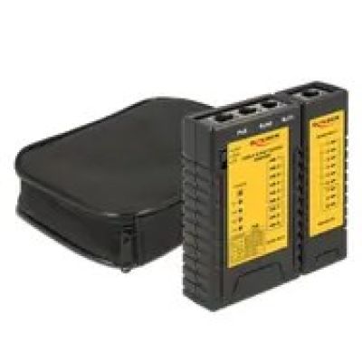 DeLOCK 86107 Network Cable Tester Black, Yellow