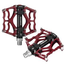Rockbros JT201012LR 2010-12L Aluminum Platform Bicycle Pedals - Red