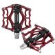 Rockbros JT201012LR 2010-12L Aluminum Platform Bicycle Pedals - Red