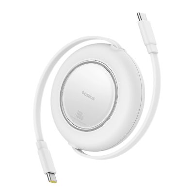 2. Baseus Free2Pull Mini 100W Retractable USB-C Cable - USB-C 2m - White