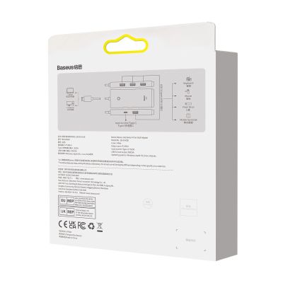 6. Baseus Lite Series HUB adapter USB Type C - 4x USB 3.0 2m white (WKQX030502)