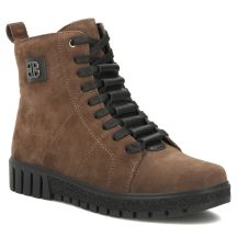 Women's brown suede leather ankle boots Filippo DBT7273