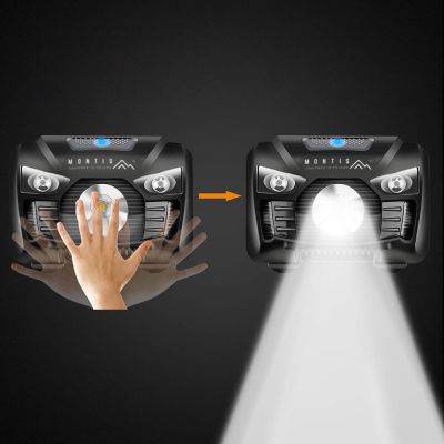2. MONTIS RECHARGEABLE LED HEADLAMP WITH MOTION SENSOR. MT001