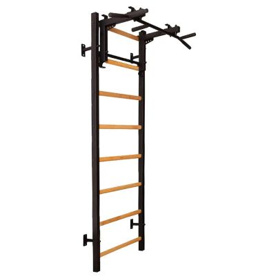 BENCHK GYMNASTICS WALL BARS WITH METAL PULL-UP BAR AND 6 GRIPS 231B