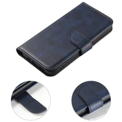 8. Magnet Case elegant case cover with a flap and stand function for Samsung Galaxy A73 blue