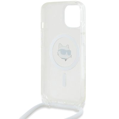 6. Karl Lagerfeld IML Choupette Head&Cord MagSafe case for iPhone 15 / 14 / 13 - transparent