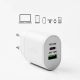 10. SBS TETRPD20W 20W USB-A USB-C Wall Charger with Power Delivery - White