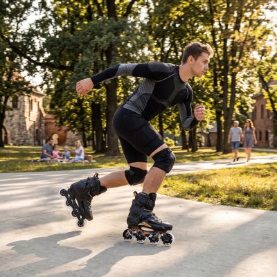 2. NA1601 SLALOM ROLLER SKATES SLAYD BLACK SIZE 40 NILS EXTREME