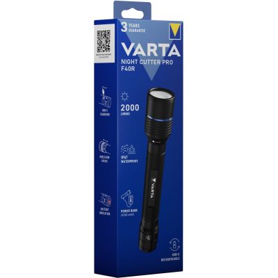 8. Varta 18922 Black LED Hand Flashlight