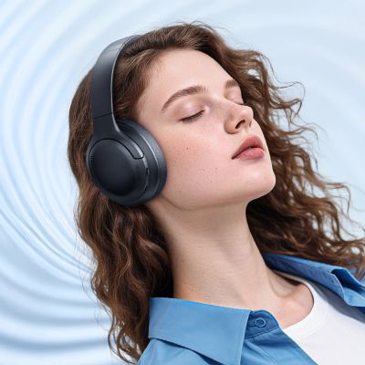 15. Baseus Bass BH1 Lite Wireless On-Ear Bluetooth 6.0 Headphones - Black