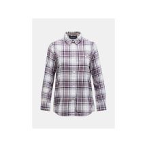 Peak Performance W Cotton Flannel Shirt Purple and White Check