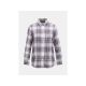 Peak Performance W Cotton Flannel Shirt Purple and White Check
