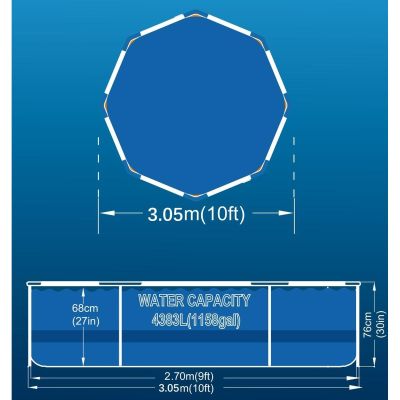 20. OVAL FRAME POOL 300X76CM 17798