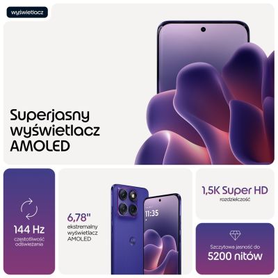 8. Motorola edge 70 fusion 17.2 cm (6.78") Dual SIM Android 16.0 5G USB Type-C 8GB 256GB 5200mAh Purple