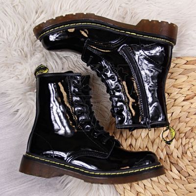 6. Leather lacquered boots Filippo W PAW78 insulated