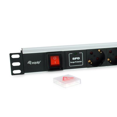 3. Equip 333309 PDU 7-way power outlet 1U Black, Silver