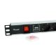 3. Equip 333309 PDU 7-way power outlet 1U Black, Silver