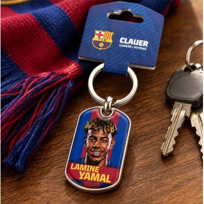 4. FC Barcelona Lamine Yamal keychain original licensed BLL7100