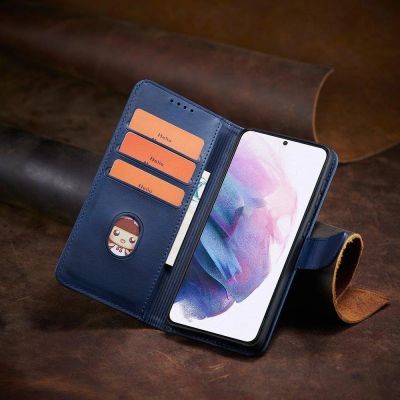 16. Magnet Case Elegant Case Cover Flip Cover Samsung Galaxy S22 + (S22 Plus) Blue