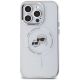 3. Karl Lagerfeld IML Metal Karl & Choupette Head MagSafe iPhone 14 Pro Case - White