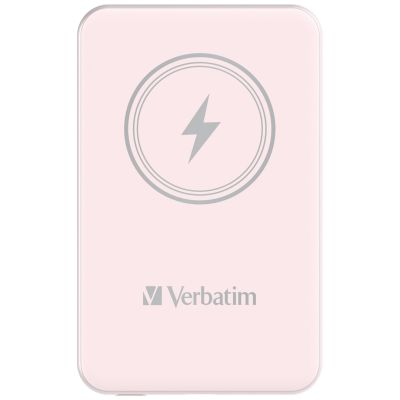 3. Verbatim Charge 'n' Go Lithium Polymer (LiPo) 5000 mAh Wireless Charging Pink