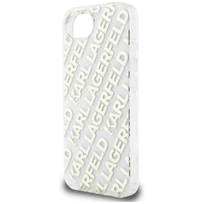 6. Karl Lagerfeld IML Repeat Logo iPhone 16e Case - Gold