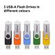 5. Intenso USB Flash Drive Office Line 3543595 3.2 5St. Multipack - 64 GB USB Flash Drive USB Type-A 3.2 Gen 1 (3.1 Gen 1) Multicolor