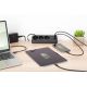 22. Digitus 3-Way Office Power Strip with 2 USB-A and 1 USB-C Ports, Black