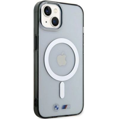 4. BMW Silver Ring MagSafe iPhone 15 Case - Clear