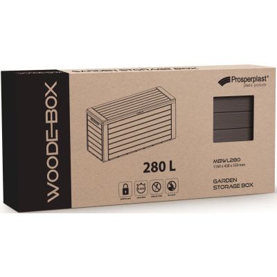 2. GARDEN BOX 280L BROWN WOODEBOX