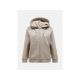Peak Performance W Original Small Logo Zip Beige Sweatshirt