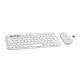4. Logitech 920-012240 Keyboard Mouse Included Universal RF Wireless + Bluetooth QWERTY American International White