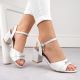 2. Vinceza W JAN305 silver high-heeled sandals