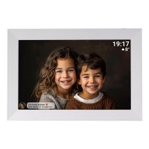 Denver PFF-1012 Digital Photo Frame White 25.6cm (10.1") Touchscreen Wi-Fi