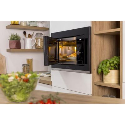 23. Black Gorenje BM201AG1BG microwave oven, with grill, built-in, 20 l, 800 W