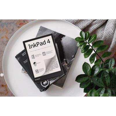 9. PocketBook InkPad 4 743 7.8" 32GB Wi-Fi Stardust Silver Ebook Reader