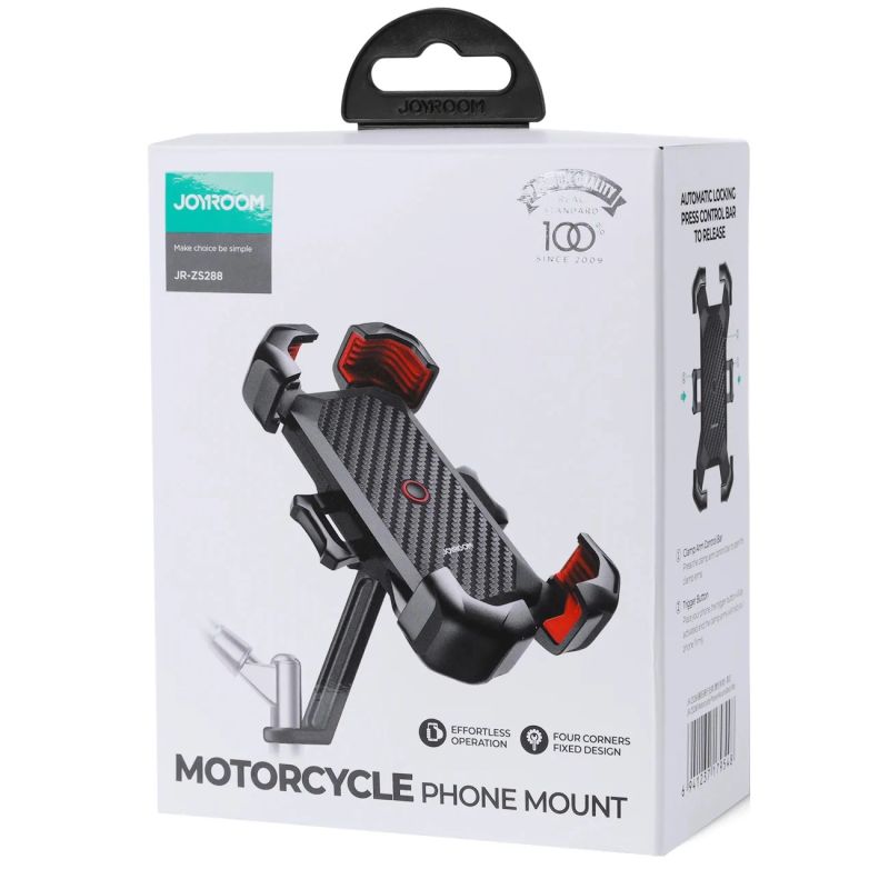 4. Joyroom motorcycle phone holder black (JR-ZS288-m)