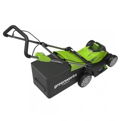 2. 40V Lawnmower 41cm GREENWORKS G40LM41K4 - Charger + 4Ah Battery Set - 2504707UB
