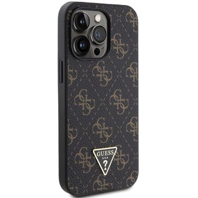 4. Guess 4G Triangle Metal Logo case for iPhone 14 Pro - black