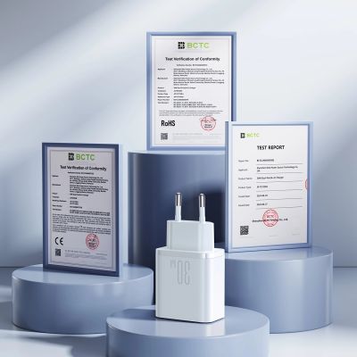 8. Joyroom JR-TCF15 network charger USB-C / USB-A 30W - white