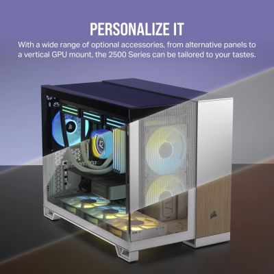 19. Corsair 2500X RGB ICUELINK WHITE case