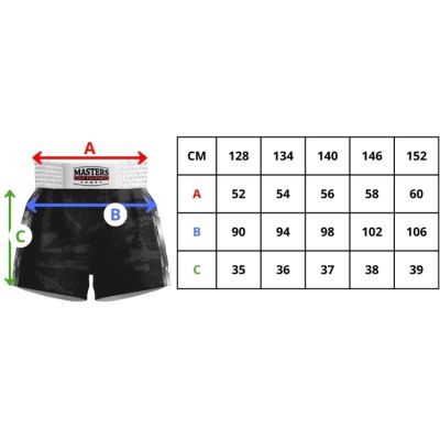 2. MASTERS “FIGHT” Kick Light Training Shorts (Children’s Size) (WAKO APPROVED)