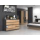 2. Chest of drawers M8 140 138x40xH97 anthracite/artisan