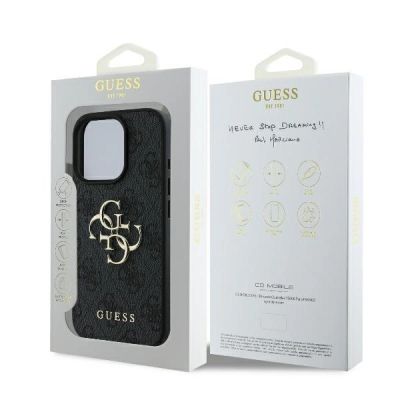 8. Guess 4G Big Logo iPhone 16 Pro Max Case - Black