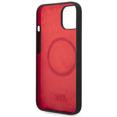 7. Karl Lagerfeld KLHMP14MSLMP1K iPhone 14 Plus 6.7 "hardcase black / black Silicone Plaque Magsafe
