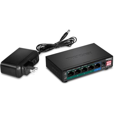 4. TRENDnet Switch 5-Port Gbit PoE+ 60W Metall