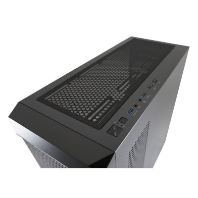 9. LC-Power Gaming 804B - Midi Tower - PC case - ATX - micro ATX - Mini-ITX - Metal - Plastic - Tempered glass - 16 cm