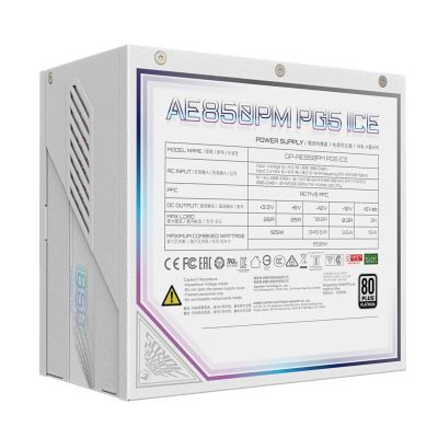 3. Gigabyte Aorus Elite Platinum ATX 3.1 ICE 850W Power Supply