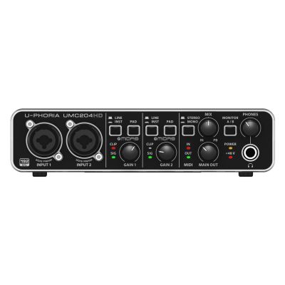 6. Behringer UMC204HD – USB Audio Interface